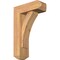 Ekena Millwork Thorton Craftsman Smooth Bracket w/ Offset Brace, Western Red Cedar, 5 1/2"W x 14"D x 22"H BKT0604X14X22THR04SWR - alternate 1